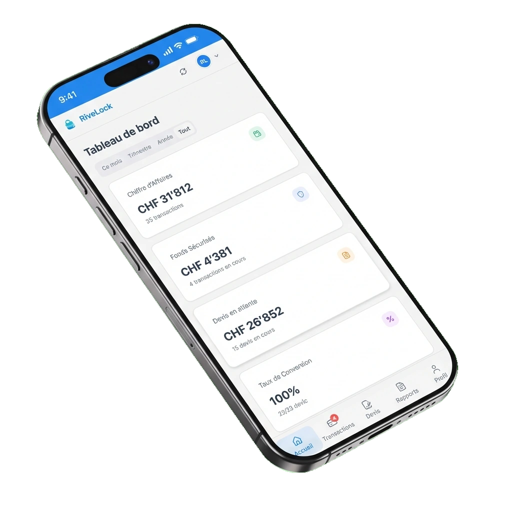 Application RiveLock Dashboard